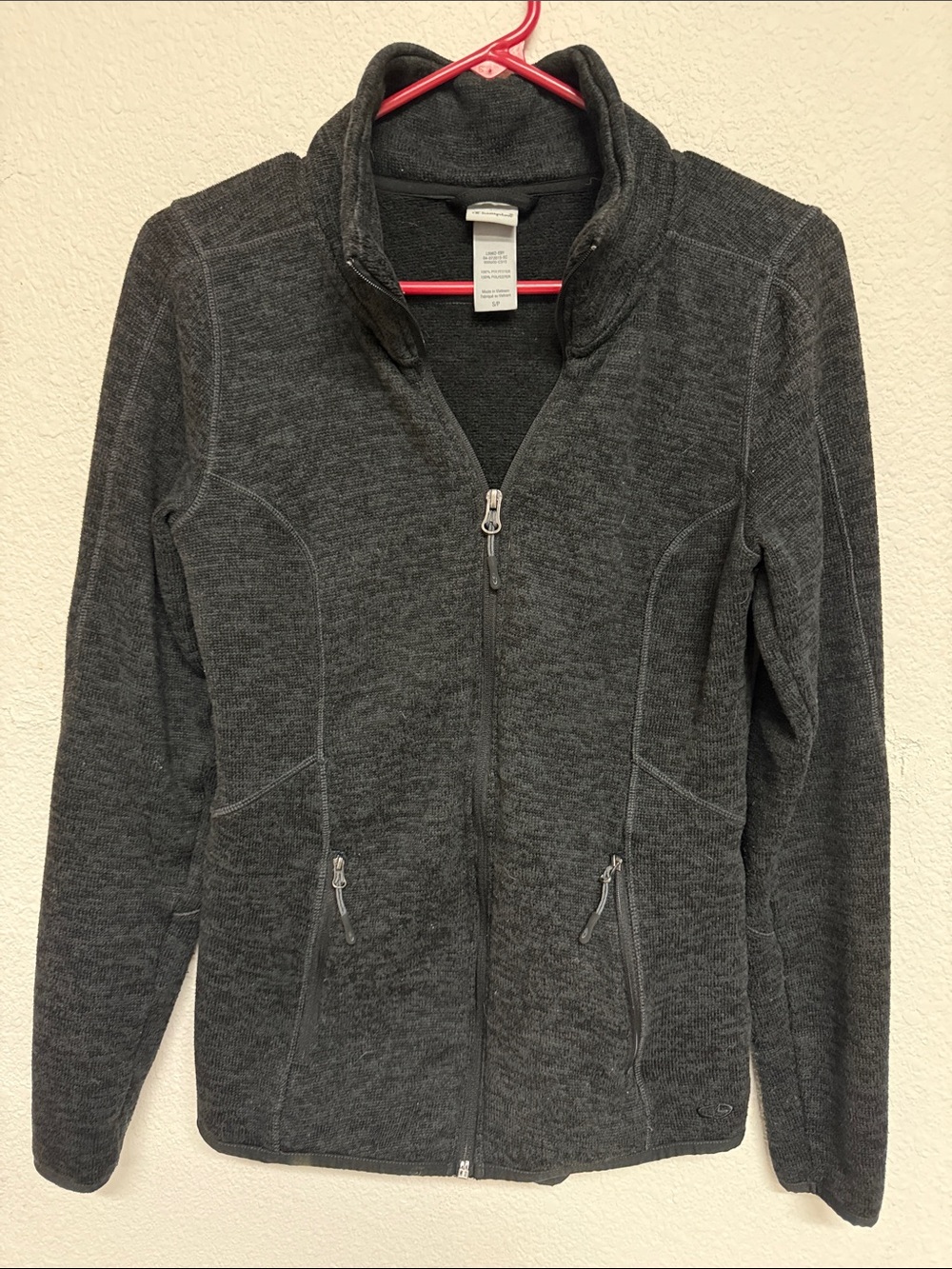 Champion Charcoal Gray Full-Zip Bomber Jacket
